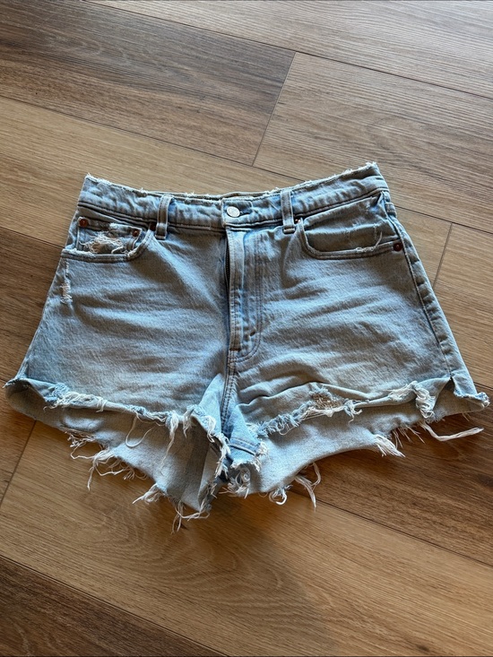 Abercrombie & Fitch Pants - Abercrombie Classic Light Blue Distressed Denim Shorts - Women